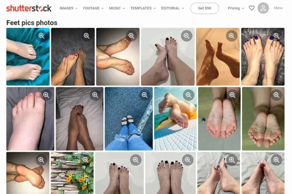 Shutterstock feet pics for sale 