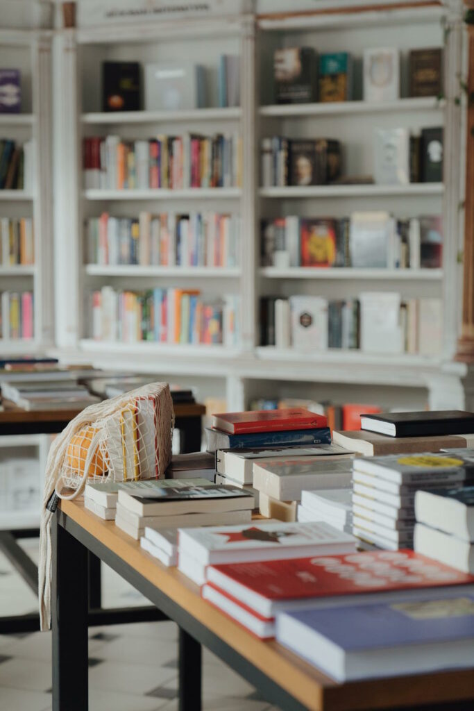 Image by Cottonbro studio - books on white shelf