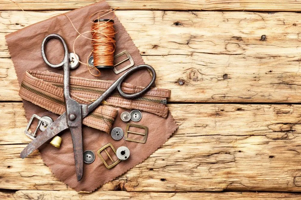 Image via Canva - leather tanner tools